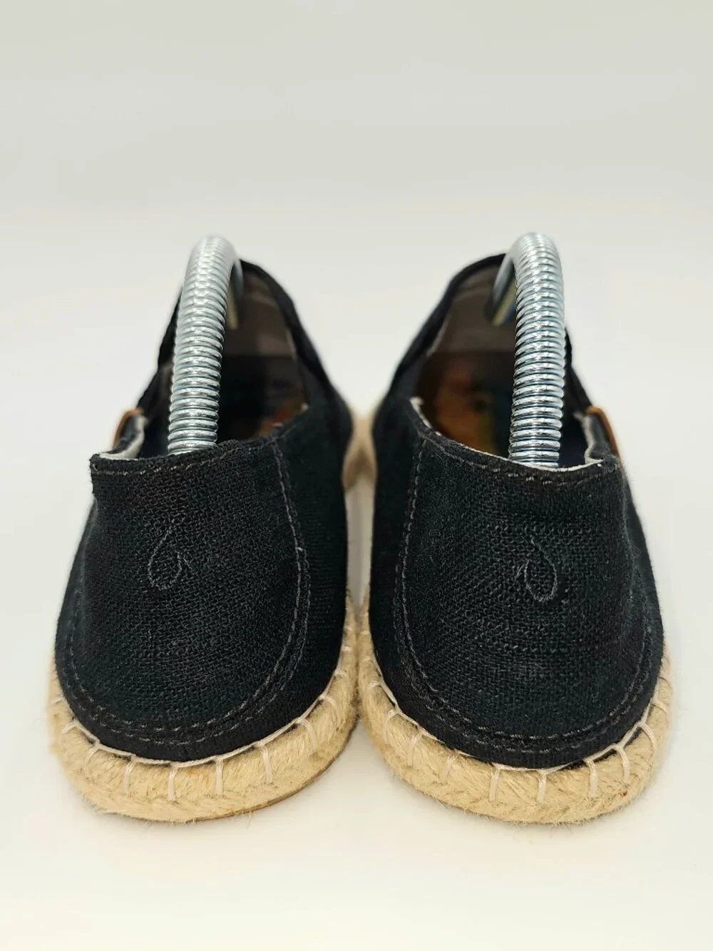 Olukai Kaula Pa'a Kapa Black Convertible Espadrille Sandals Shoes Women's Size 9